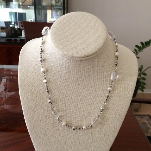 Silpada Jewelry - FREE Silpada catalog with purchase of this Silpada pearl and crystal necklace